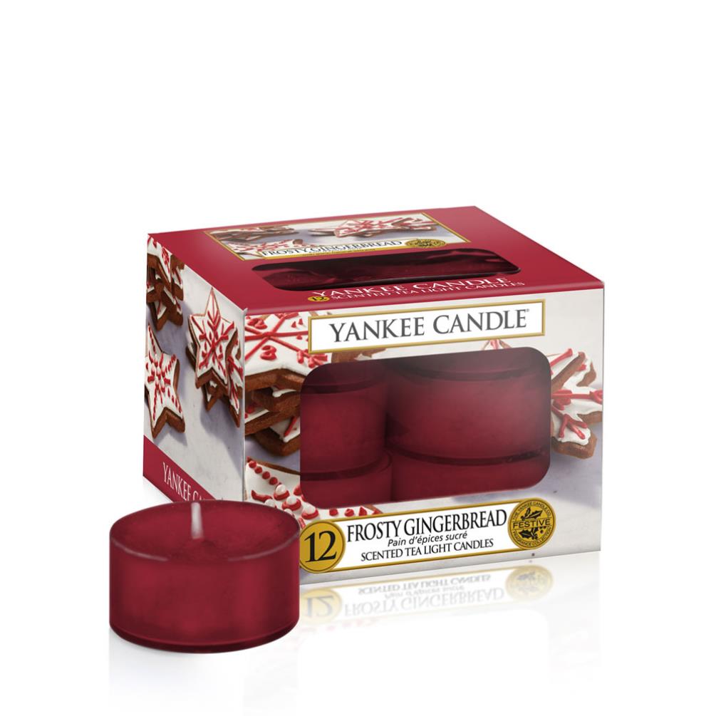 Yankee Candle Frosty Gingerbread Tea Lights (Pack of 12) £6.29